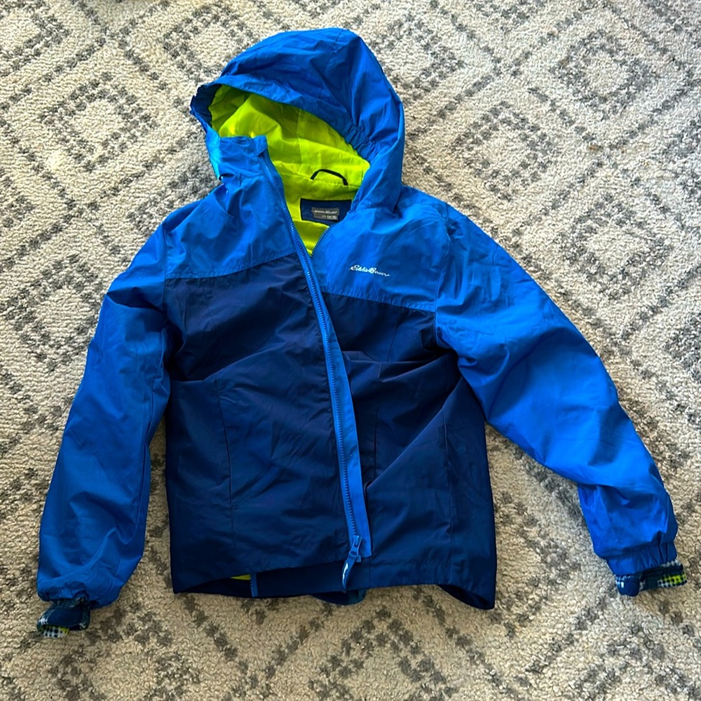 Eddie Bauer reversible jacket with removable fleece layer